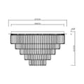 Miniatyrbillede 5 af 6: MILANO loftslampe fi 75cm 12xE14