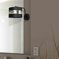 Miniatyrbild 5 av 8: Vägglampa ULTIMO BLACK 1xE27