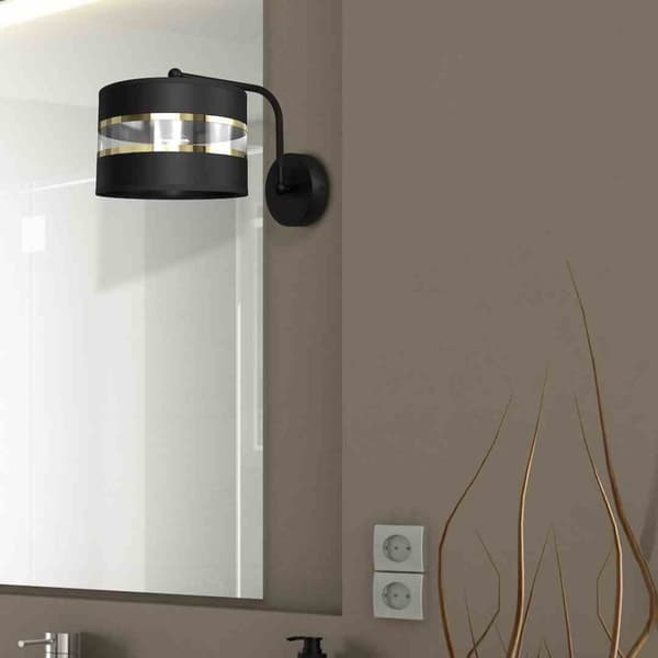 Vägglampa ULTIMO BLACK 1xE27