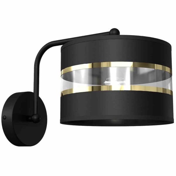 Vägglampa ULTIMO BLACK 1xE27