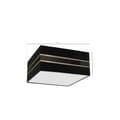 Miniatyrbild 7 av 8: Taklampa Square ULTIMO BLACK 2xE27