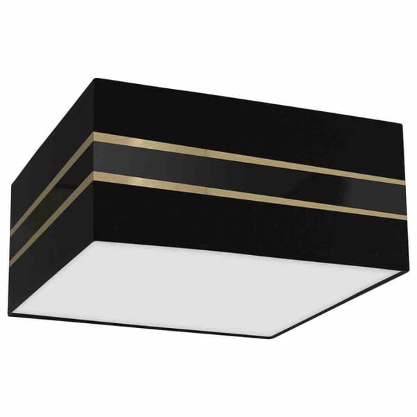 Taklampa Square ULTIMO BLACK 2xE27