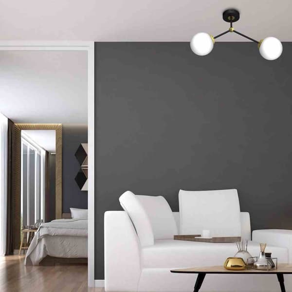 JOY BLACK / GULD 2xE14 loftslampe