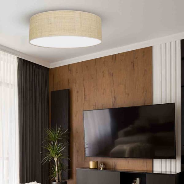 MARSHALL WHITE / RATTAN taklampa 3xE27