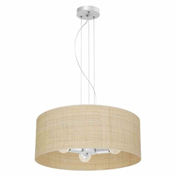 Hængelampe MARSHALL WHITE / RATTAN 3xE27