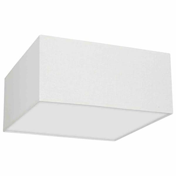 Loftslampe ALBION HVID / BOMULD 2xE27