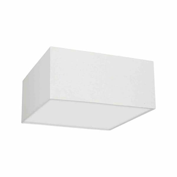 Taklampa ALBION VIT / BOMULL 2xE27