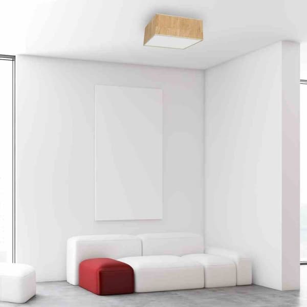 CORK Loftslampe Hvid/Cork 2xE27