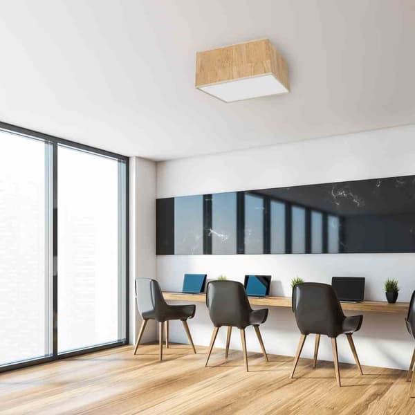 CORK Loftslampe Hvid/Cork 3xE27