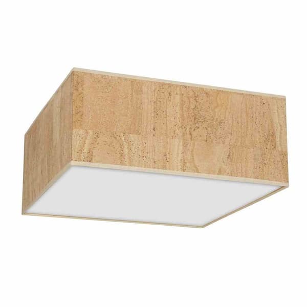 CORK Loftslampe Hvid/Cork 3xE27