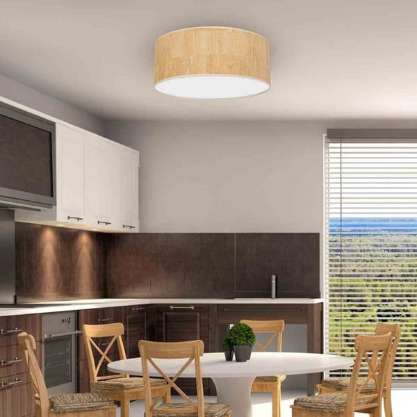 CORK Loftlampe Hvid/Cork 3xE27 Ø50cm