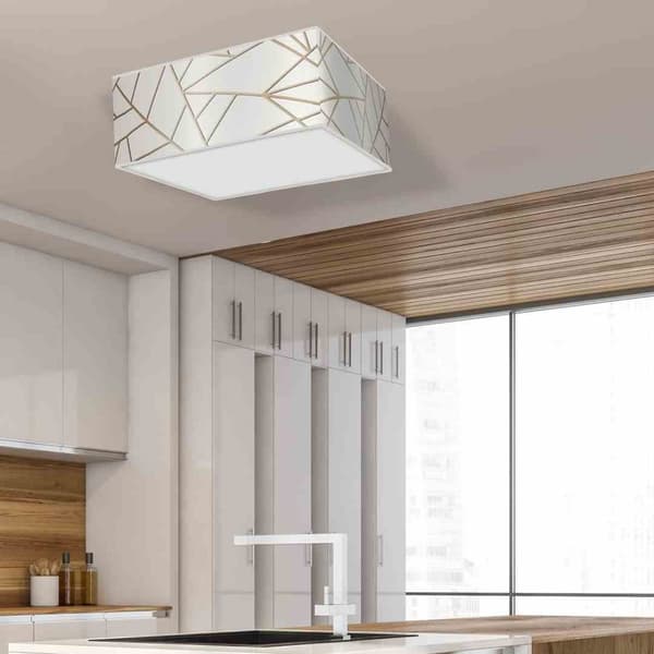 ZIGGY WHITE Hvid/Guld loftslampe 3xE27