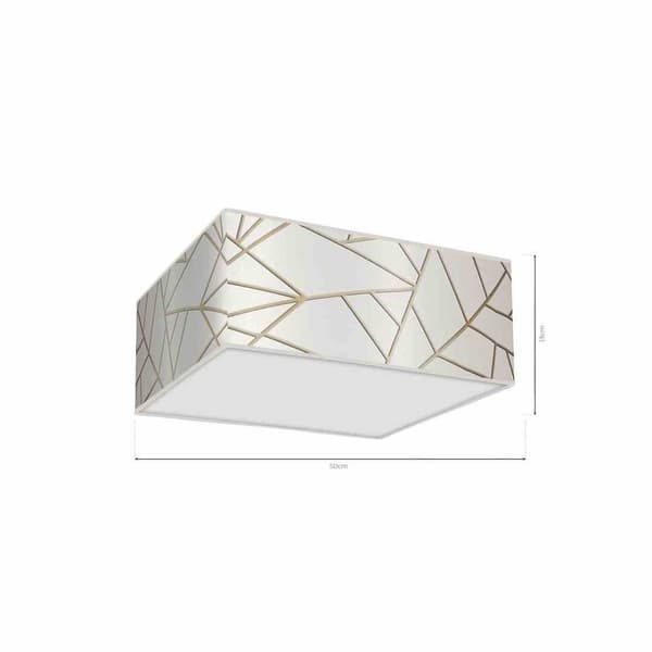 ZIGGY WHITE Hvid/Guld loftslampe 3xE27