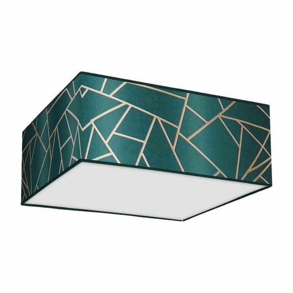ZIGGY GREEN Guld/Flaskegrøn loftslampe 3xE27
