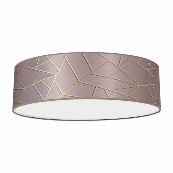Loftslampe ZIGGY PINK Guld/Pink 3xE27 Ø50cm