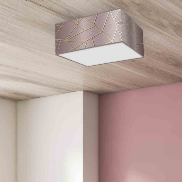 Loftslampe ZIGGY PINK Guld/Pink 2xE27