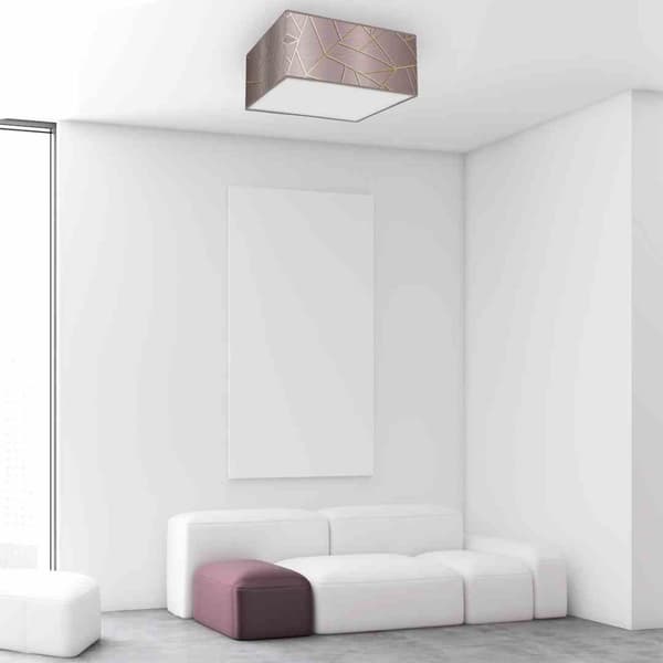 Loftslampe ZIGGY PINK Guld/Pink 2xE27