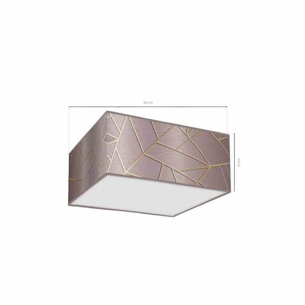 Loftslampe ZIGGY PINK Guld/Pink 2xE27