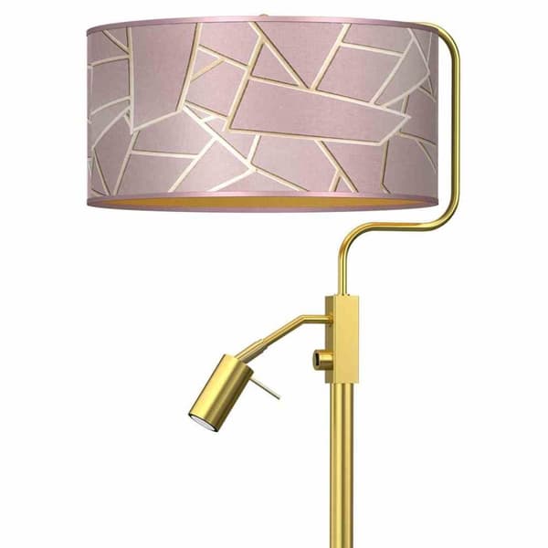 ZIGGY ROSA Guld/Rosa golvlampa 1xE27 + 1x mini GU10
