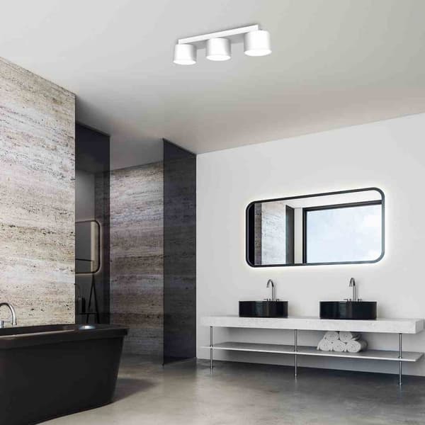 DIXIE Hvid loftslampe 3xGX53