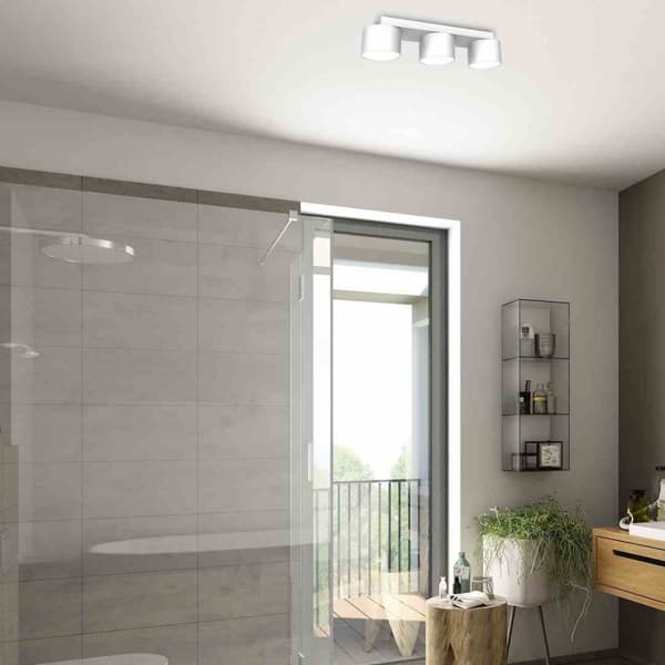 DIXIE Hvid loftslampe 3xGX53