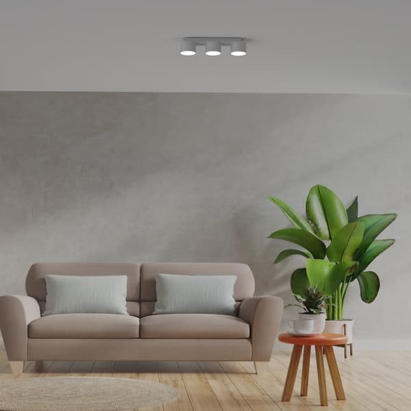 DIXIE Hvid loftslampe 3xGX53