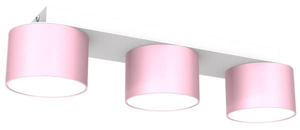 DIXIE Loftslampe Pink/Hvid 3xGX53