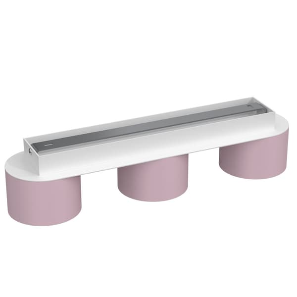 DIXIE Loftslampe Pink/Hvid 3xGX53