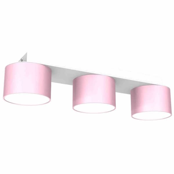DIXIE Loftslampe Pink/Hvid 3xGX53