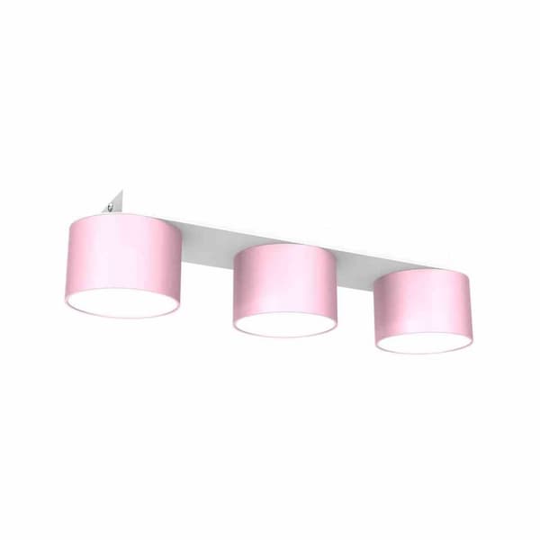 DIXIE Loftslampe Pink/Hvid 3xGX53
