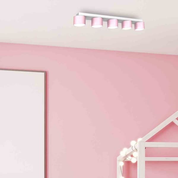 DIXIE Loftslampe Pink/Hvid 5xGX53