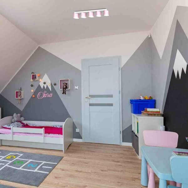 DIXIE Loftslampe Pink/Hvid 5xGX53
