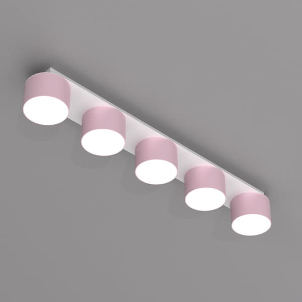 DIXIE Loftslampe Pink/Hvid 5xGX53