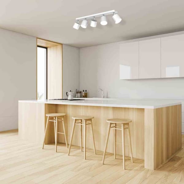 DIXIE WHITE 5xGX53 loftslampe