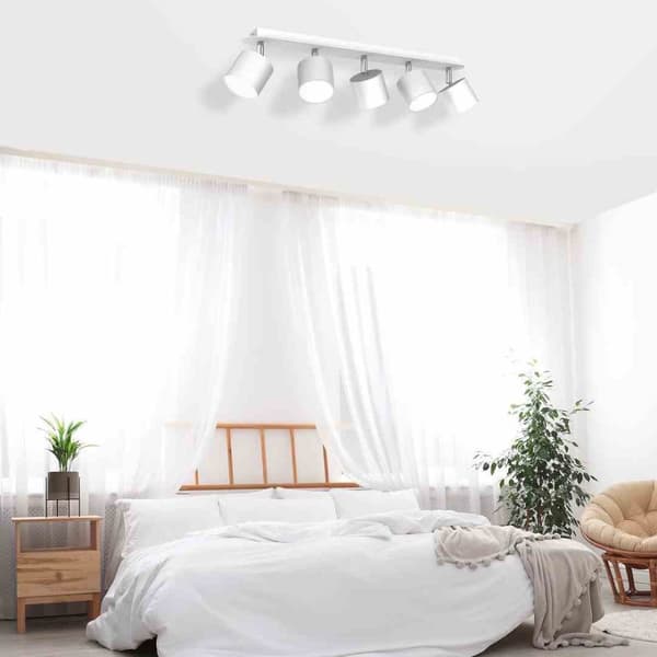 DIXIE WHITE 5xGX53 loftslampe