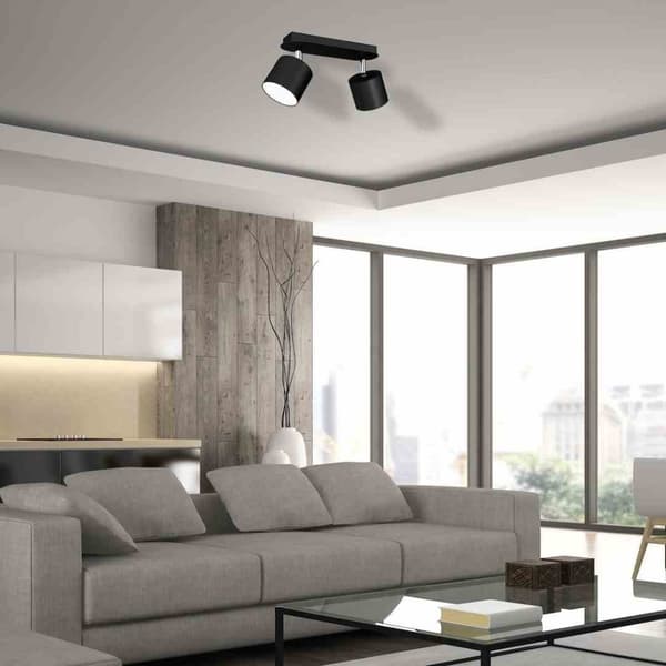 DIXIE BLACK loftslampe 2xGX53