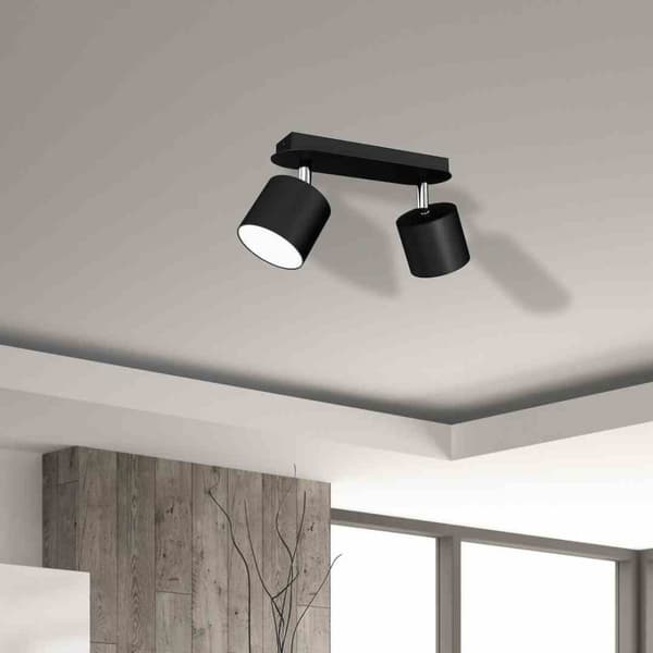 DIXIE BLACK loftslampe 2xGX53