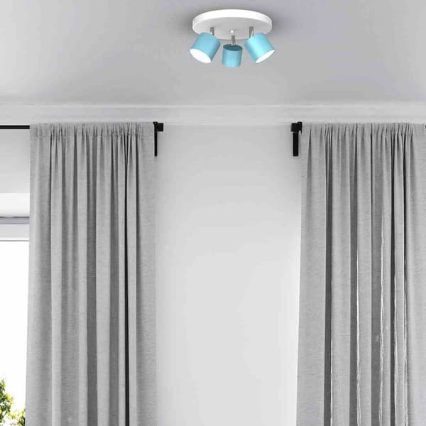 Loftslampe DIXIE BLÅ/HVID 3xGX53