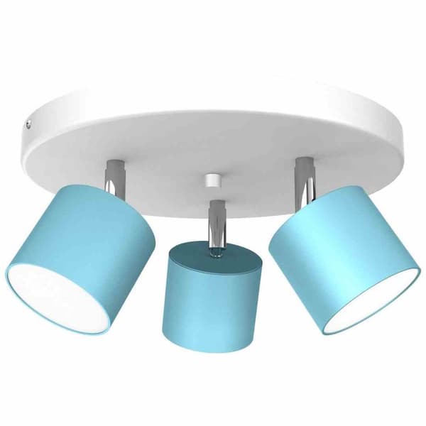 Loftslampe DIXIE BLÅ/HVID 3xGX53
