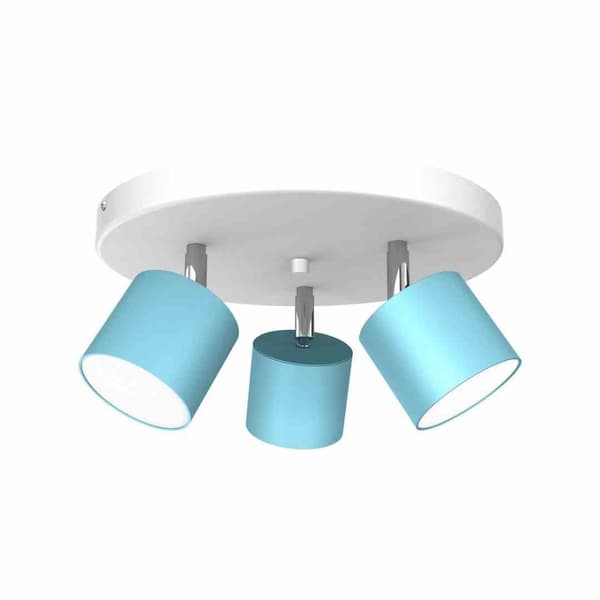 Loftslampe DIXIE BLÅ/HVID 3xGX53