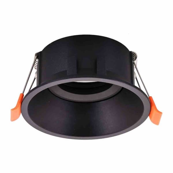 Takspotlight Flush Mount Rund Flyttbar 1xGU10 IP20 Svart