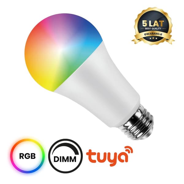LED Wi-Fi-lamppu A70 11W E27 Smart Tuya RGB+CCT+DIM