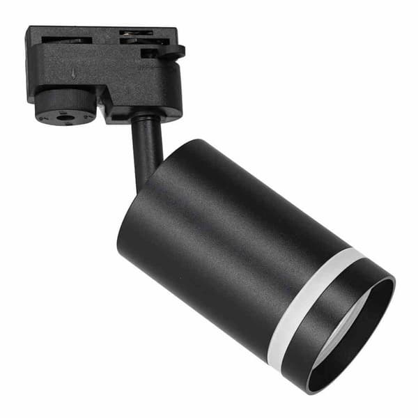 Spår Spot Pipe Ring Svart 1xGU10