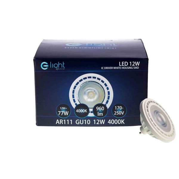 AR111 Glödlampa - 12W GU10 4000K / Vit