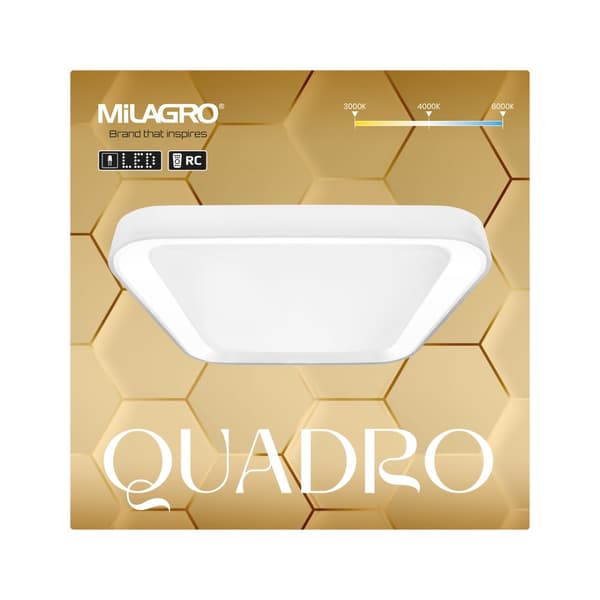 Taklampa QUADRO VIT 38W