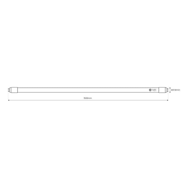 PREMIUM LED lysstofrør 23W 3700lm 6500K 150cm 5 ÅRS GARANTI