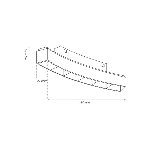 RUND MAGNETISK SPOR 6W 4000K til diameter 900mm