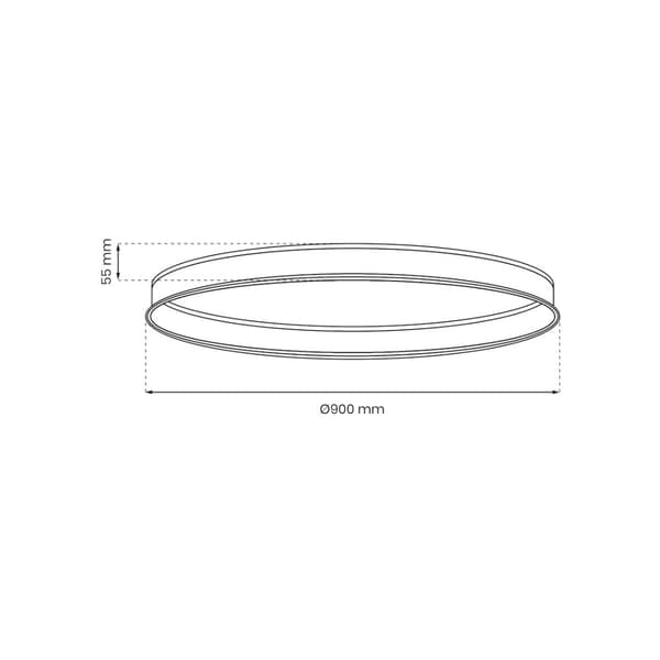 MAGNETISK SKYLLESKINNE RUND diameter 900mm