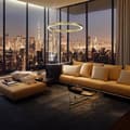 Miniatyrbild 4 av 7: GALAXIA GOLD 26W LED hängande lampa