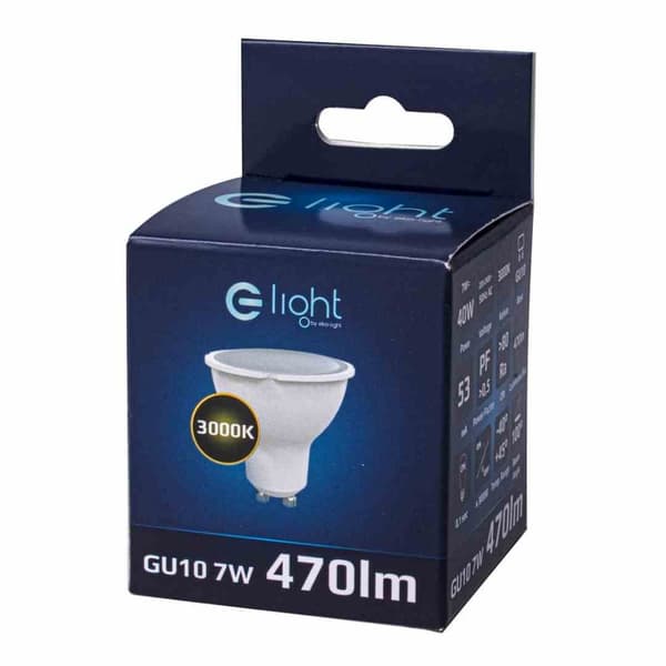 LED pære 6,5W GU10 Varm